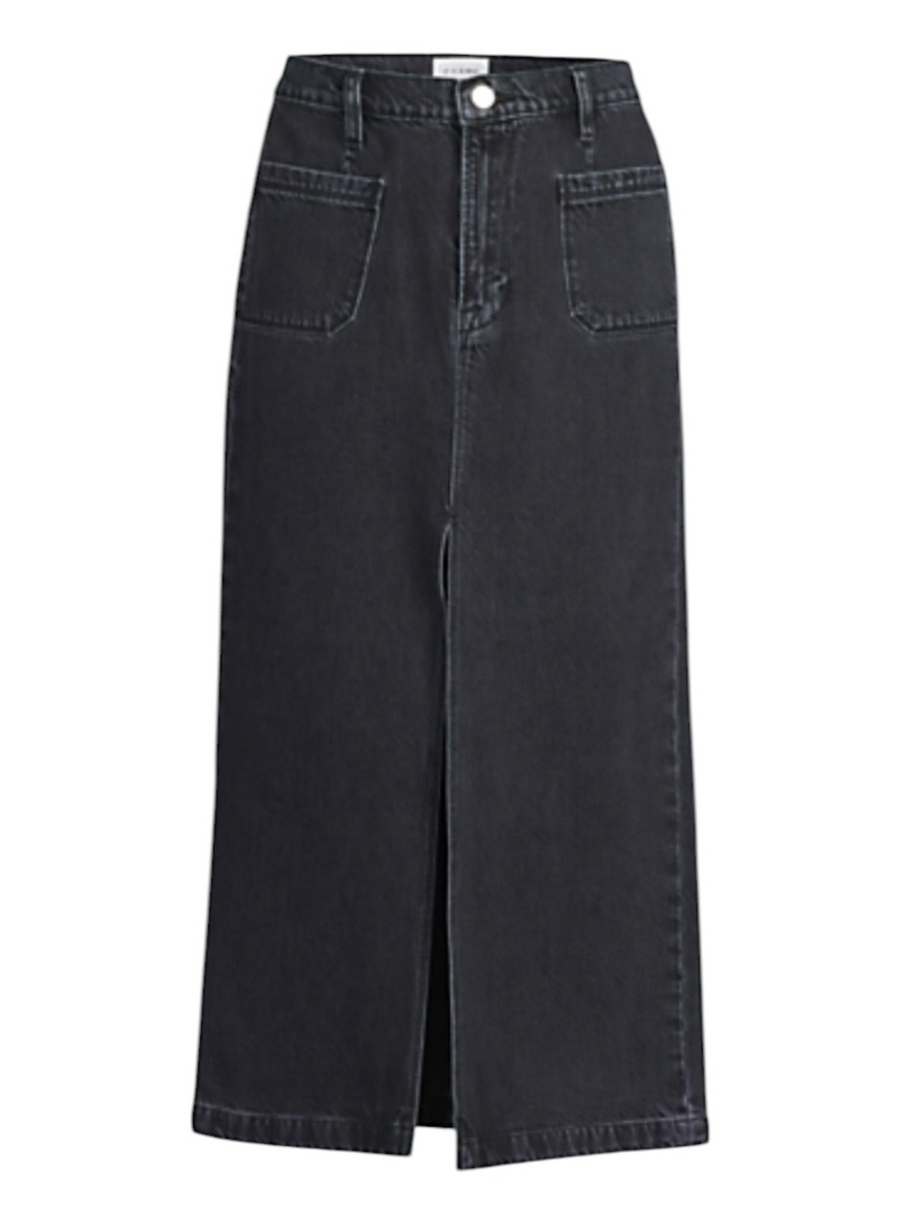 Frame Le Bardot denim midi Skirt with front slit size 29 excellent condition